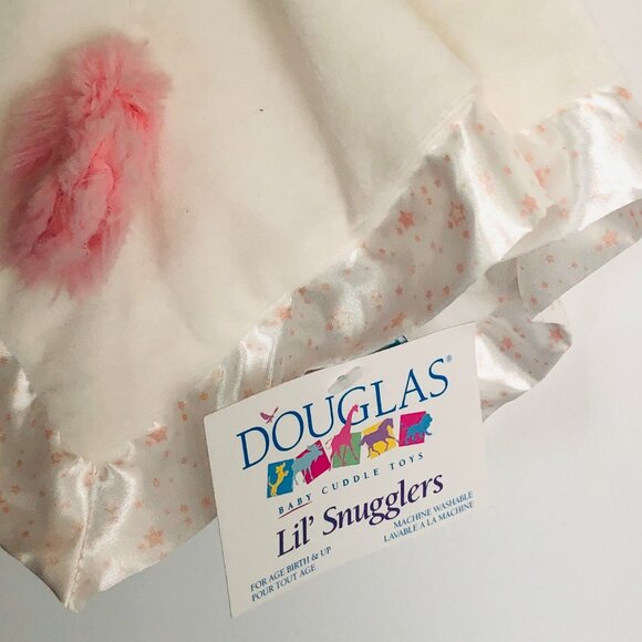 New w/Tag Douglas Baby Lil Snuggler White Unicorn Security Blanket Lovey - Picture 11 of 12